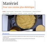 ustensiles de cuisine diététique
